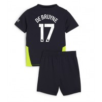 Camisa de time de futebol Manchester City Kevin De Bruyne #17 Replicas 2º Equipamento Infantil 2024-25 Manga Curta (+ Calças curtas)